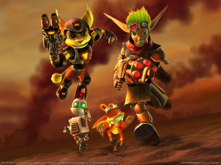 Couple people field robot cartoon - dom qwek free wallpaper