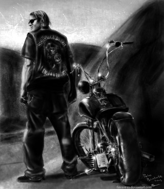Man motorcycle skull biker jacket - a motorcycle free wallpaper