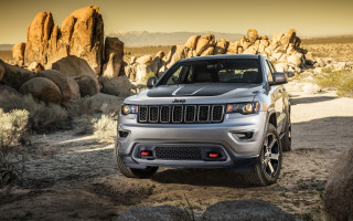 Jeep desert rocks boulders mountain - a yellow sky free wallpaper