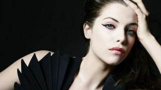 Gothic blueeyes blackdress ponytail fan - blue eye free wallpaper