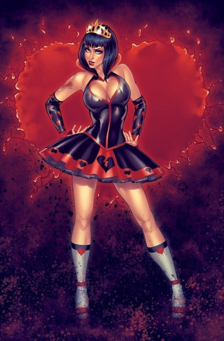 Woman costume crown heart red - a crown free wallpaper