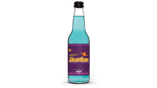 Soda purple label black cap - retrofuturism free wallpaper