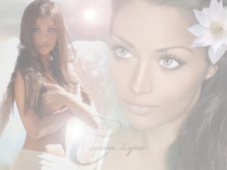 Woman flower hair angelic lyco - camille bouvagne free wallpaper