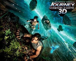 Journey center earth 3d poster 2 - two person free wallpaper