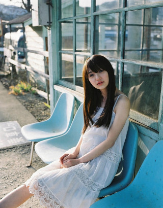Woman blue bench window blue - blue free wallpaper