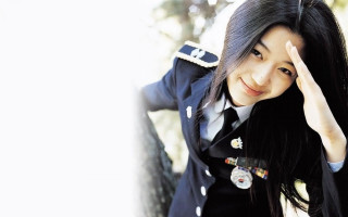 Woman uniform posing picture hand - choi buk free wallpaper for desktop