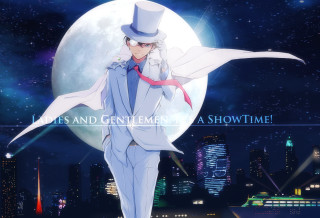 Man in suit full moon - a white hat free wallpaper
