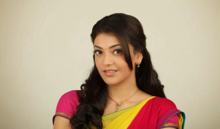 Woman yellow red sari posing - movie still frame free wallpaper