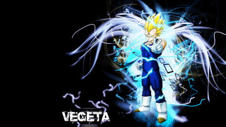 Anime super saiyan blonde electricity - a white outline free wallpaper