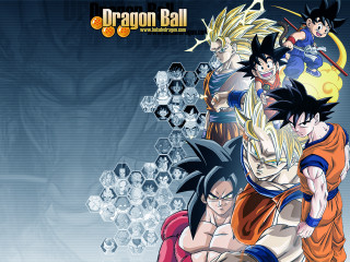 Dragon ball characters blue background - a group of dragon ball characters free wallpaper