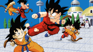 Cartoon characters running street clock - a group of cartoon characters free wallpaper