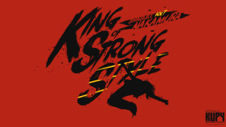Red background black yellow design - the bottom of the image free wallpaper