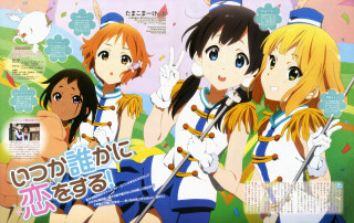 Girls uniform group photo japanese - a picture together free wallpaper
