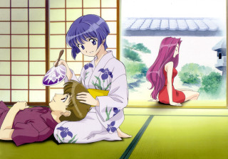 Woman hair done man kimono - done free wallpaper