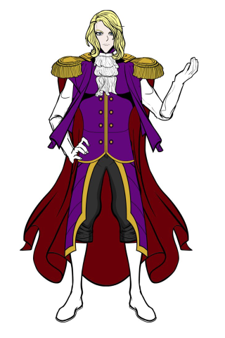 Cartoon character purple yellow red - a red cape free wallpaper