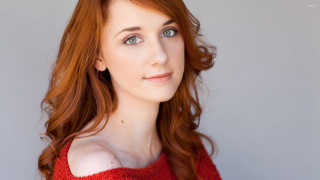 Woman red hair blue eyes 4 - style free wallpaper