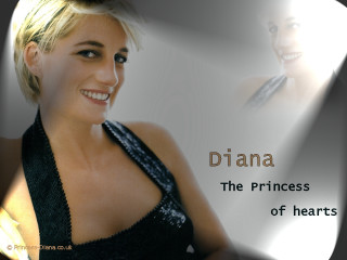 Blonde smiling woman black dress - head free wallpaper