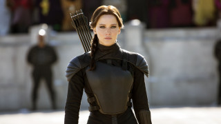Woman black outfit bow arrow - a black outfit holding free wallpaper