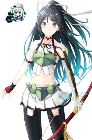 Anime girl long hair sword 6 - a sword and a sword free wallpaper