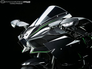 Motorcycle black background green stripe 2 - the front of its free wallpaper