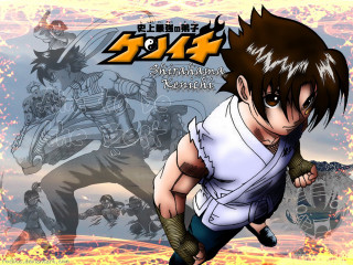 Cartoon character running sword demon - a sword free wallpaper