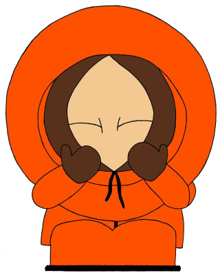 Cartoon character hoodie frown face - a face free wallpaper