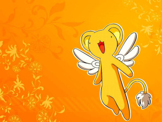Cartoon character monkey yellow background - the bottom of the image free wallpaper