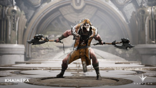 Horned man sword hands image - dai jin free wallpaper