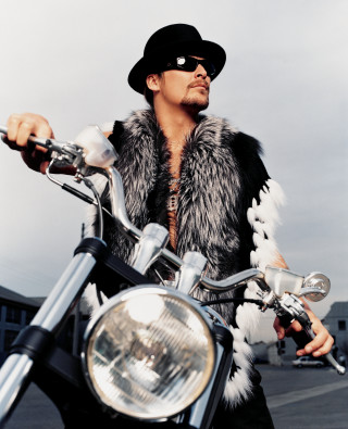 Fur vest hat motorcycle david - a motorcycle free wallpaper