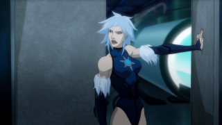 Blue outfit doorway outstretched gloves - carla wyzgala free wallpaper