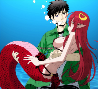 Man woman hugging underwater fish - a man and a woman free wallpaper