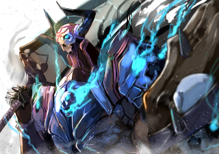 Cartoon character horse sword demon - a cartoon character riding free wallpaper