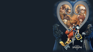 Cartoon group people clock heart - clock free wallpaper