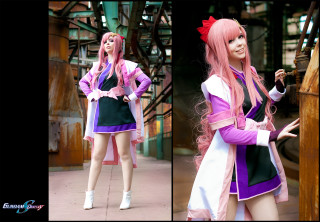 Woman pinkwig cosplay zero two - a costume free wallpaper