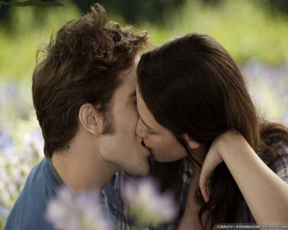 Man woman kissing field flowers 3 - a field of flowers free wallpaper