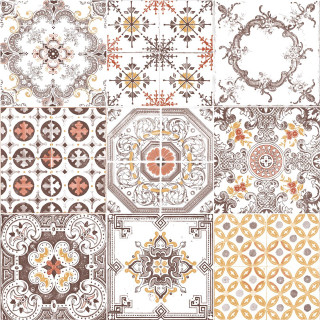 Four patterns different colors sizes - earnst haeckel free wallpaper