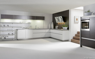 Kitchen stove modern interior cooking 4 - christian hilfgott brand free wallpaper