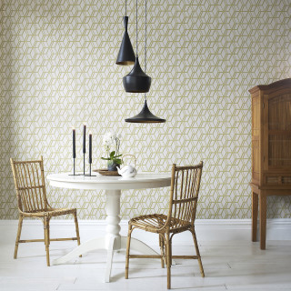White table two chairs black - a flemish baroque free wallpaper