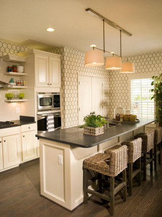 Kitchen center island stove microwave - table free wallpaper