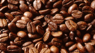 Coffee beans brown background spots - a pile of coffee beans free wallpaper
