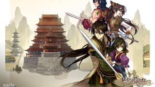 Group people castle sword woman - a castle free wallpaper
