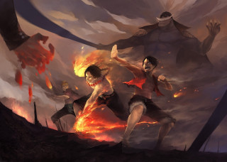 Fire sky sword man woman - a sword and a woman free wallpaper