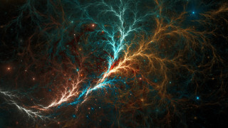 Large cluster stars blue yellow - large cluster of stars free wallpaper