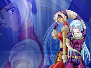 Anime characters blue room purple - two anime character free wallpaper
