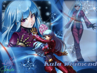 Blue red girls holography diamonds - a red outfit free wallpaper
