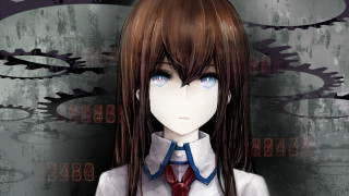 Anime girl long hair red 8 - long hair and a tie free wallpaper