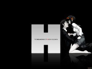 Couple people dark letter h - analytical art free wallpaper