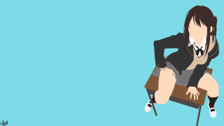 Woman suit chair legs crossed - vector art free wallpaper