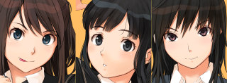 Girl black jacket long hair - detailed face free wallpaper
