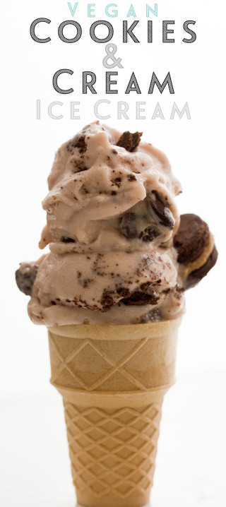 Vegan cookies and cream ice - professional food photography free wallpaper